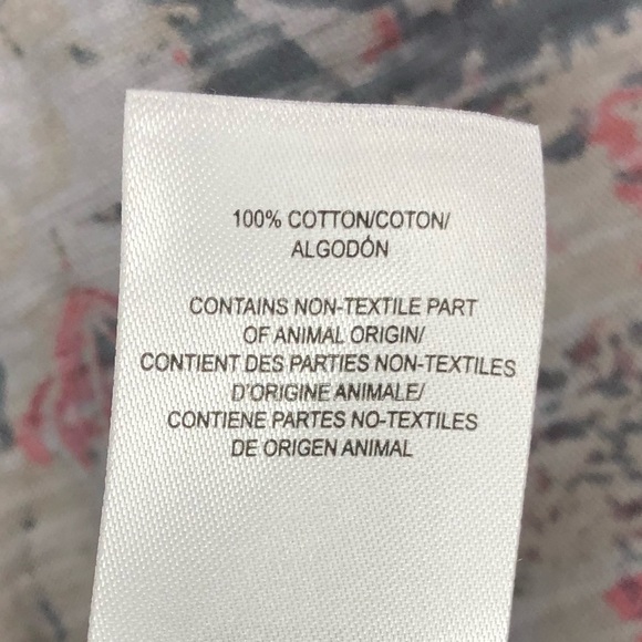 Lucky Brand grey floral top - Picture 4 of 6